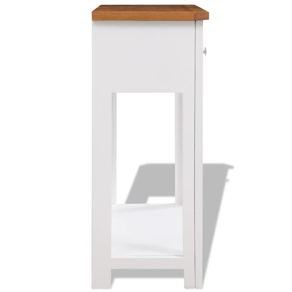 Solid Oak Wood Console Table C786224