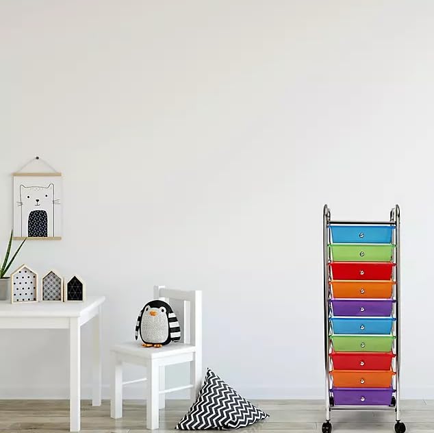 10 Drawer Rolling Storage Cart K6545