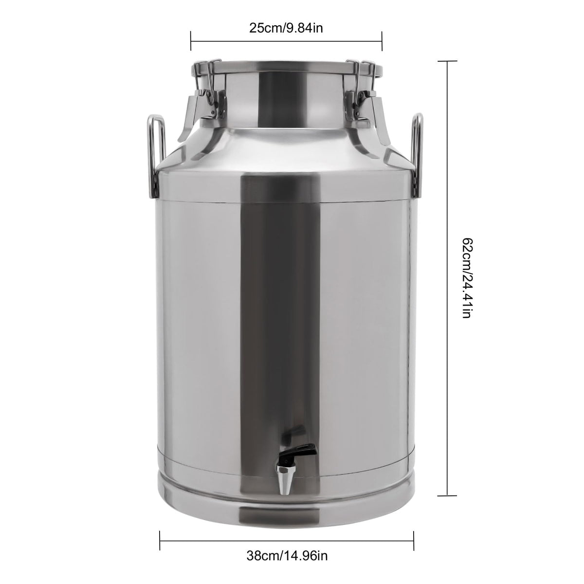 60L Stainless Steel Milk Can with Faucet A2460