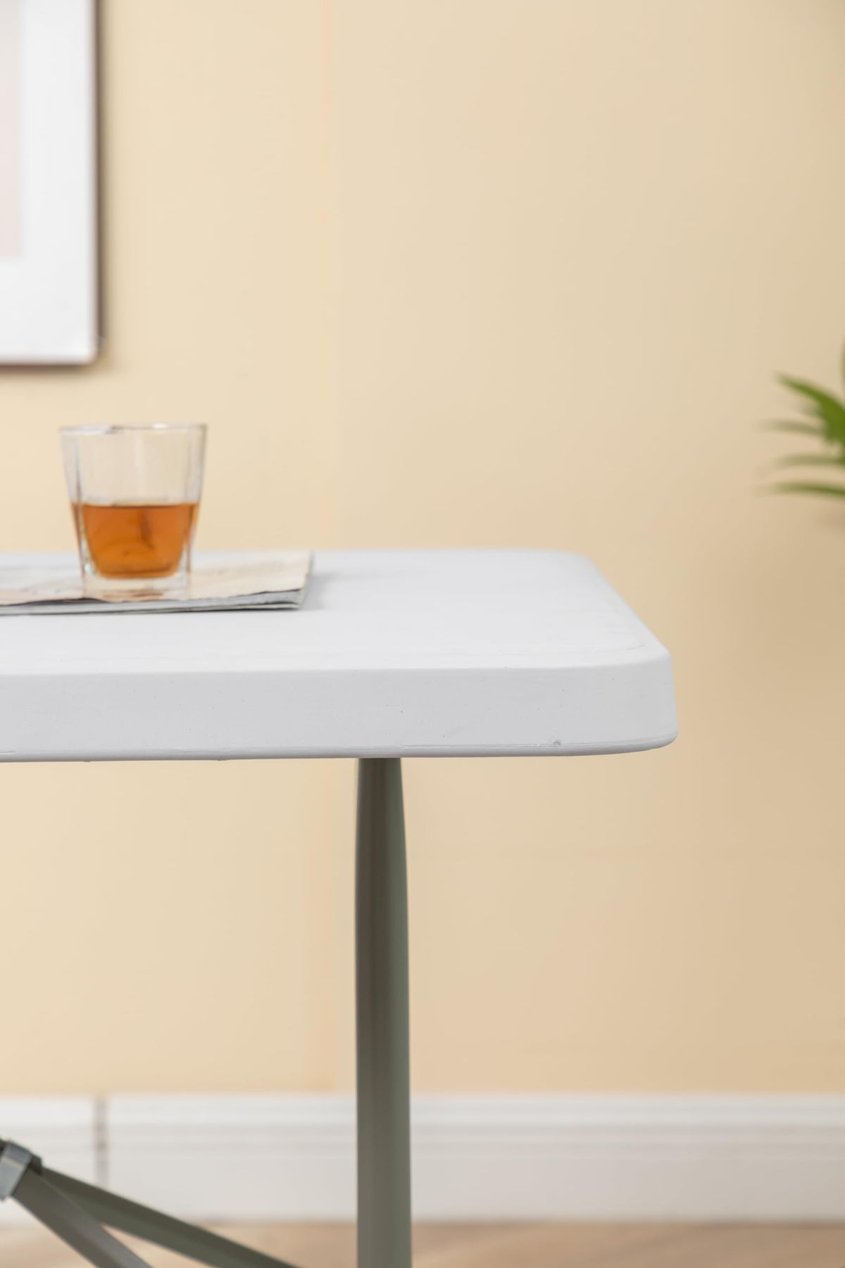White Plastic Folding Table 6 Ft Heavy Duty Portable D78910