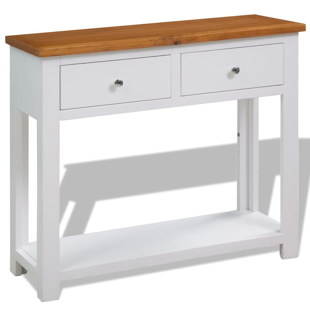 Solid Oak Wood Console Table C786224