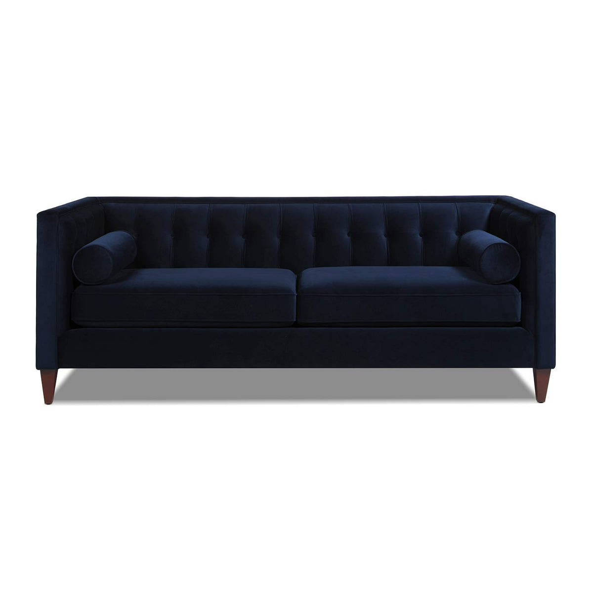 Dark Navy Blue Performance Velvet Tufted Sofa A5749