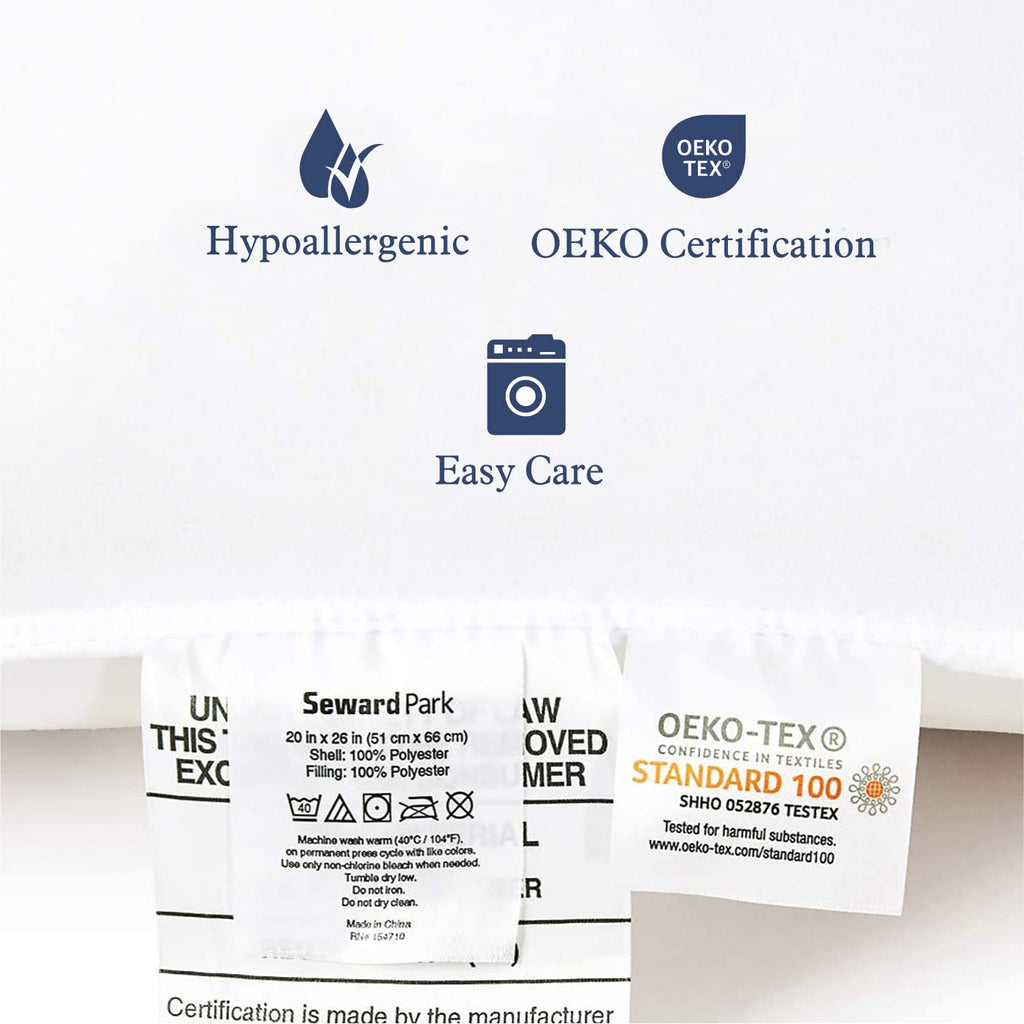 King Size Down Alternative Cooling Pillow Set of 2 T9196