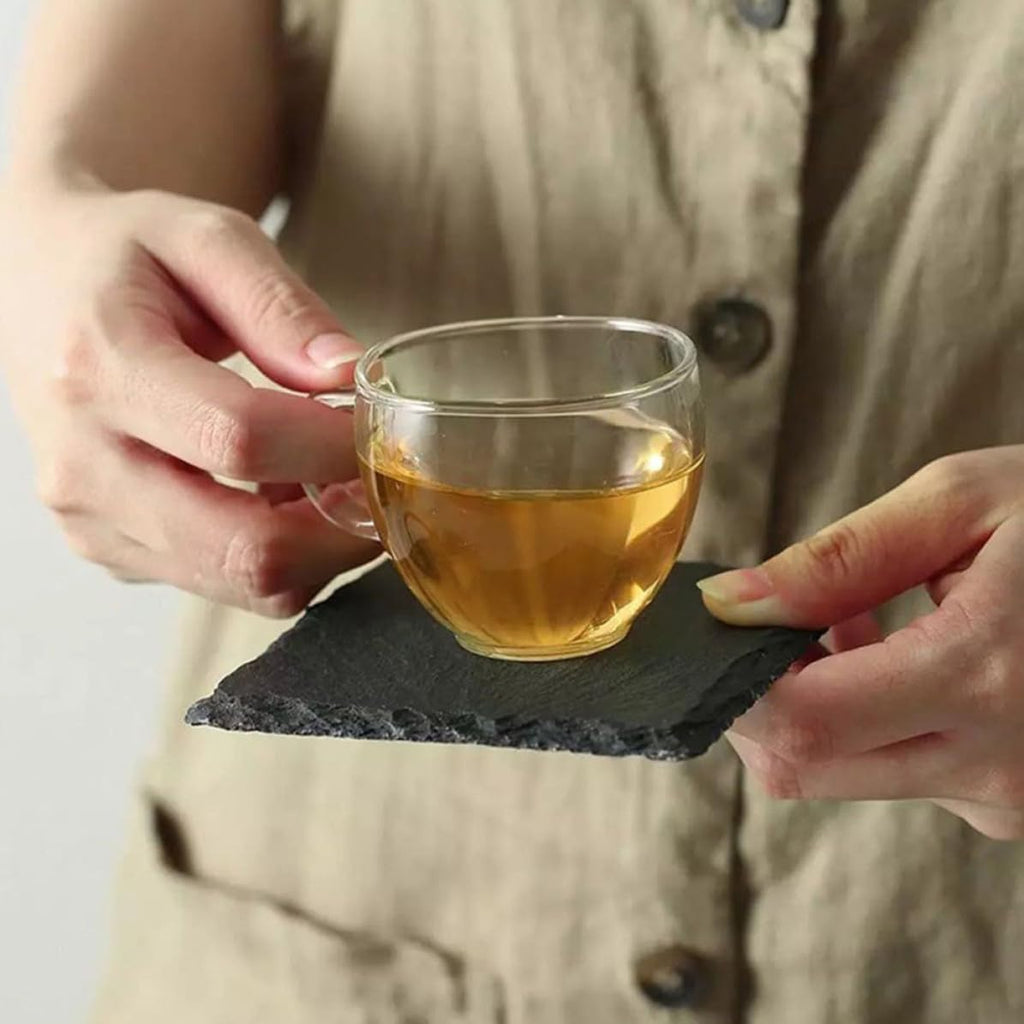 12pcs Natural Stone Cup Coasters P8827