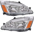 Headlights Lens and Housing Pair for 2003-2007 Honda Accord M64287