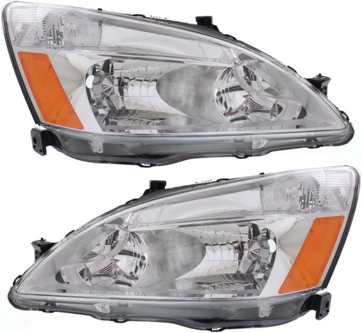 Headlights Lens and Housing Pair for 2003-2007 Honda Accord M64287