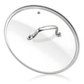 11 IN Glass Lid with Stainless Steel Handle B191