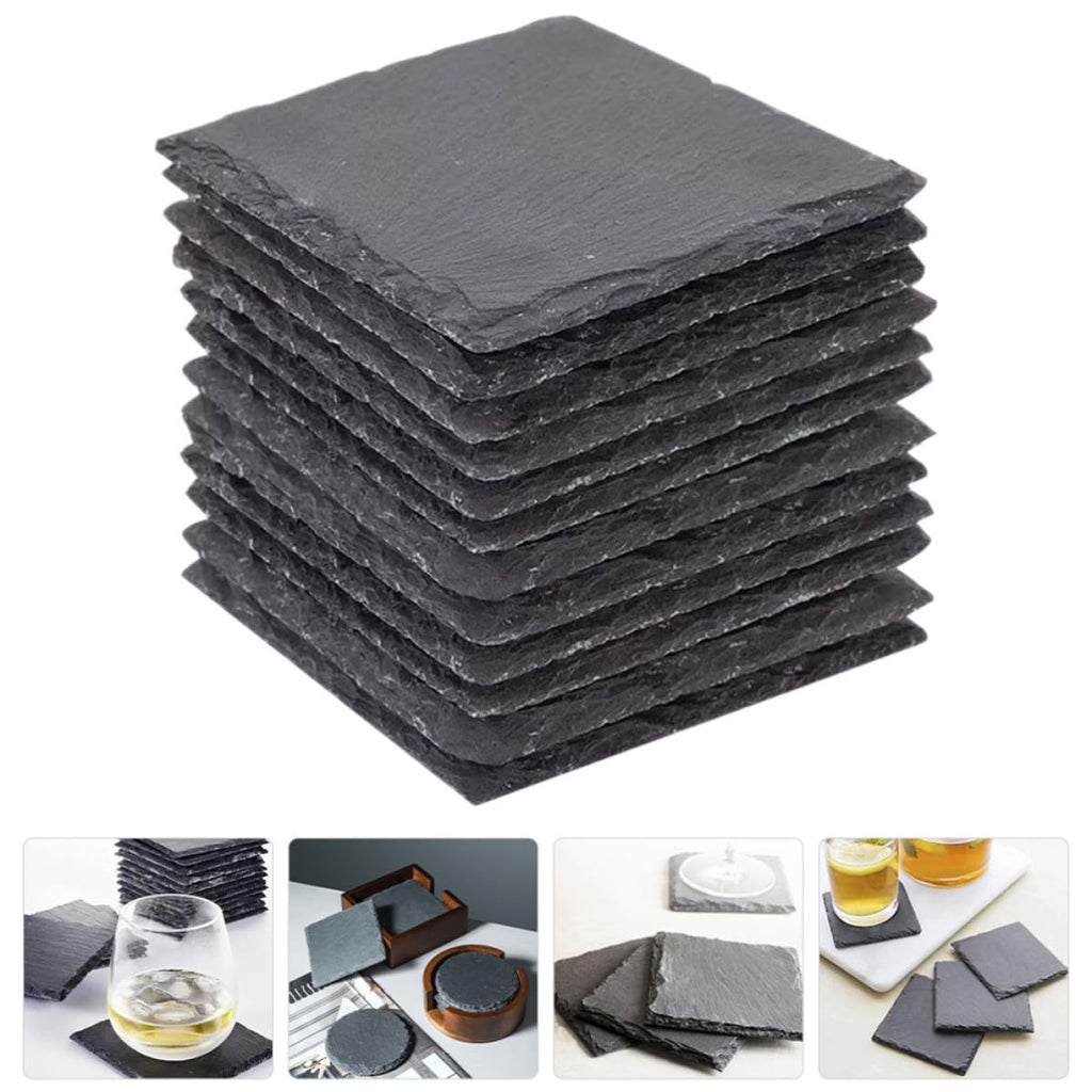 12pcs Natural Stone Cup Coasters P8827