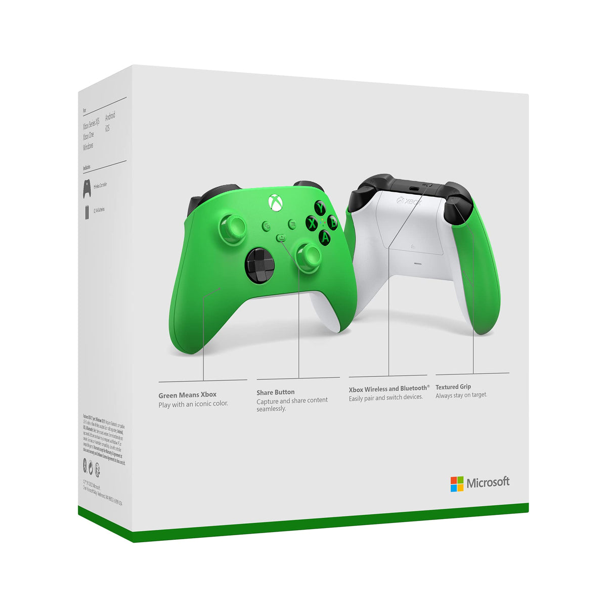 Xbox Wireless Controller Velocity Green W776
