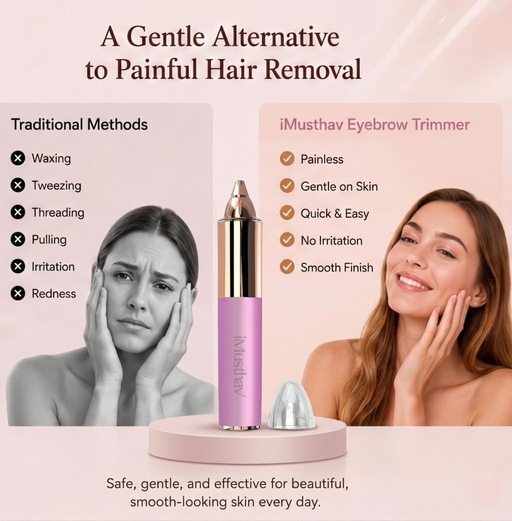 Eyebrow Trimmer with LED Light H318