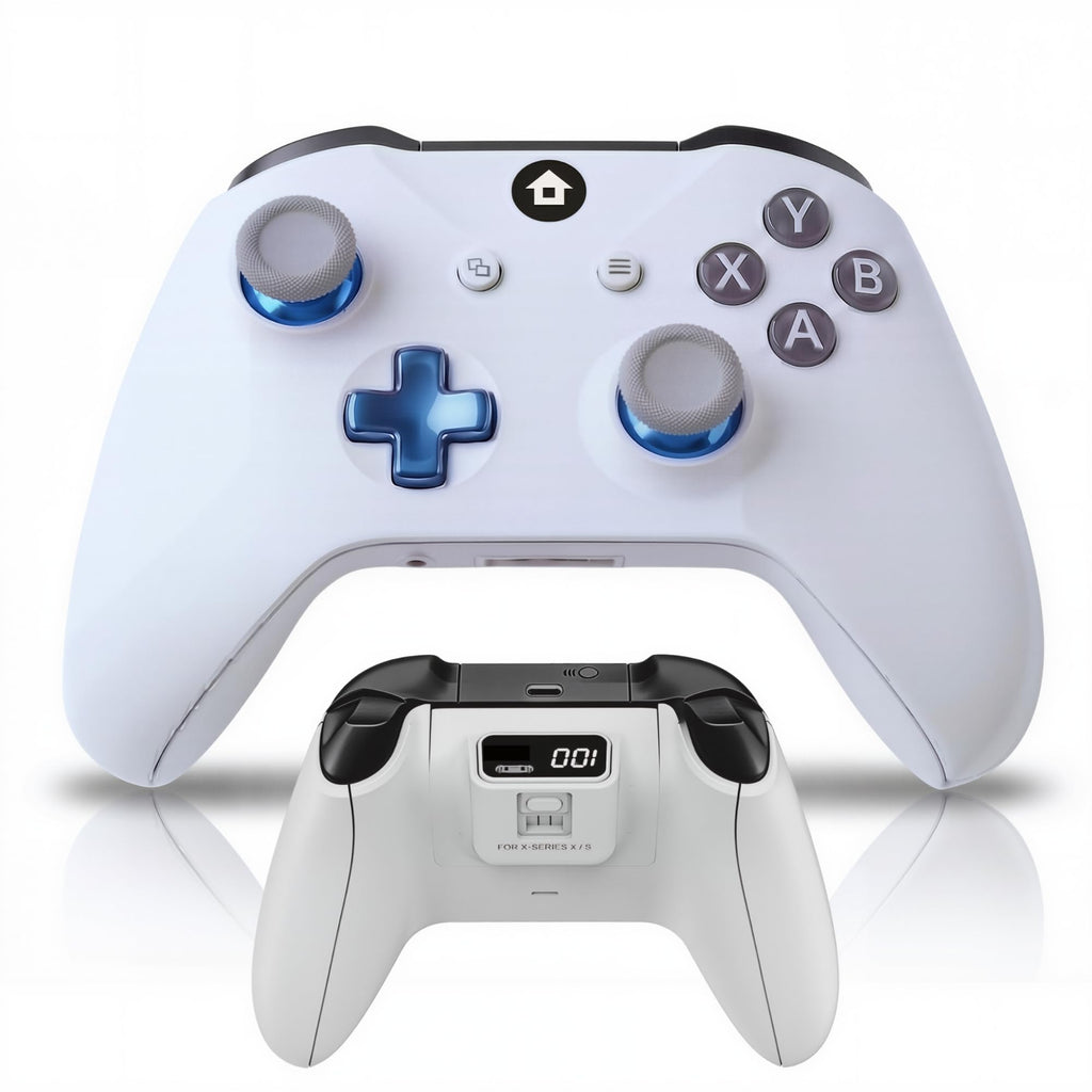 Wireless Controller for Xbox and PC with 1400mAh Battery, White I9076