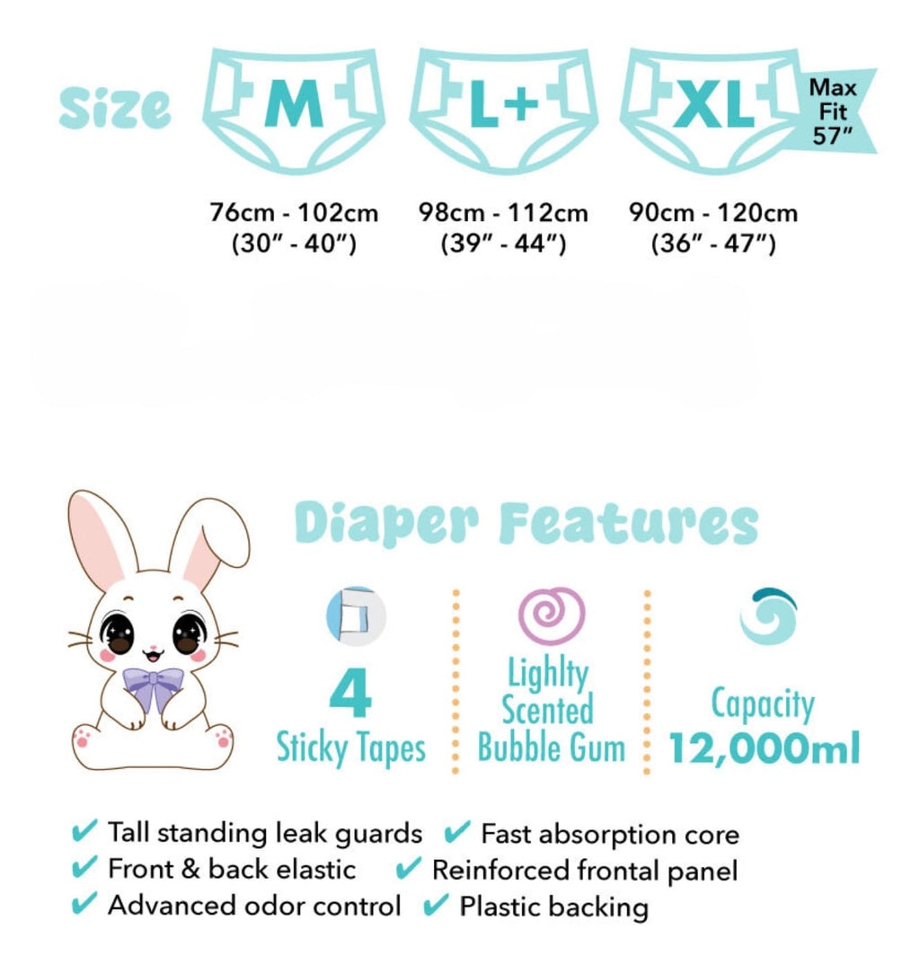 Adult Disposable Diapers 10 Pack Medium C146