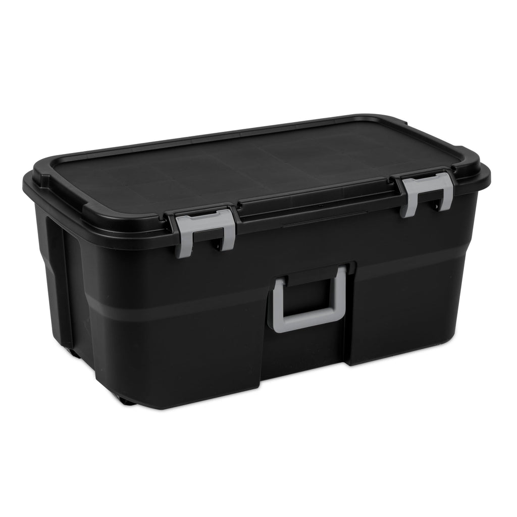 22 Gallon Black Wheeled Storage Trunk D85177