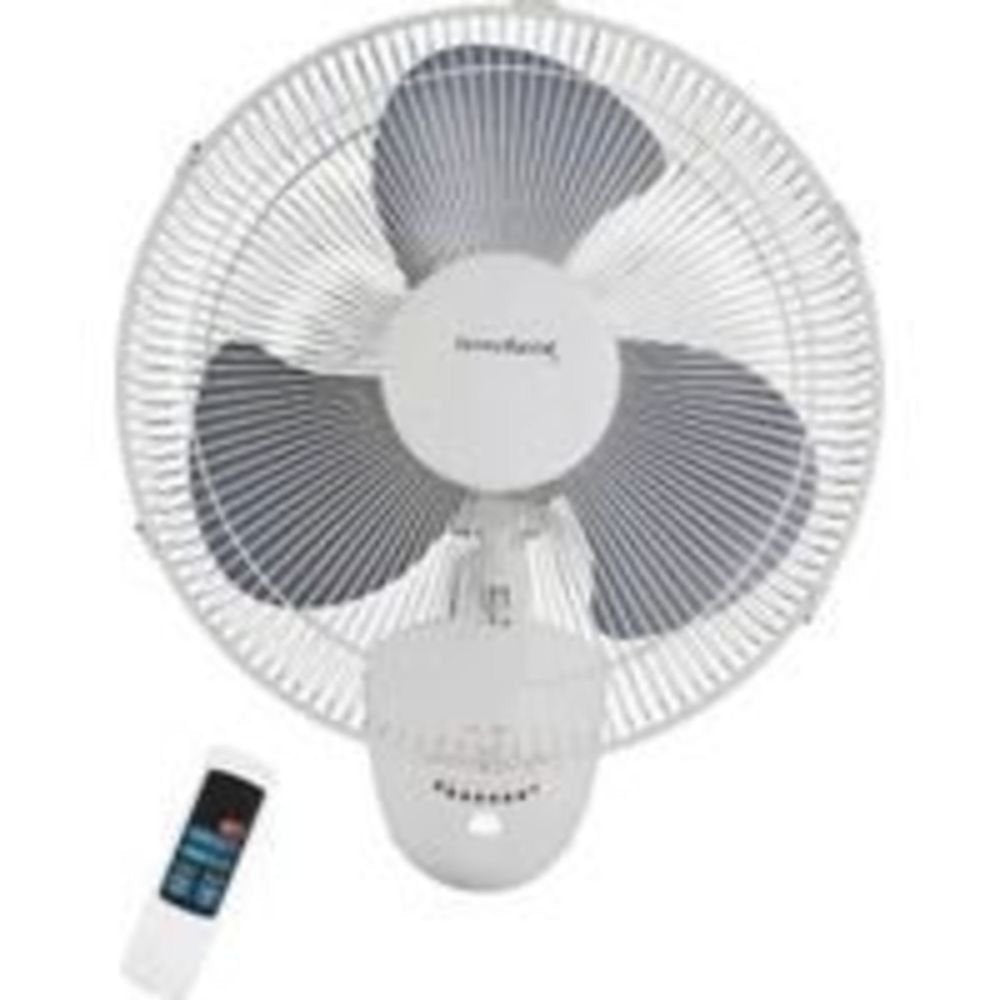 White Oscillating Wall Mount Fan X148361
