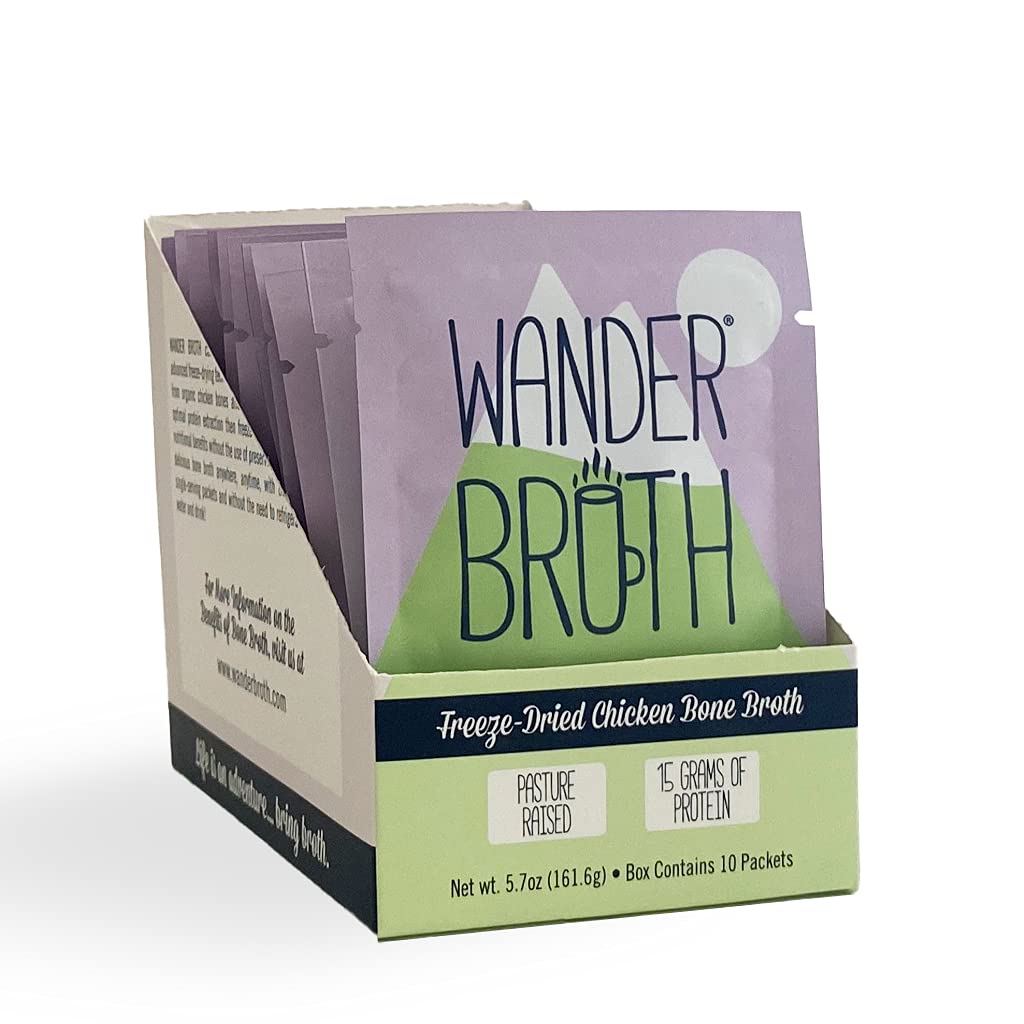 Freeze-Dried Organic Chicken Bone Broth, 10 Pack V634