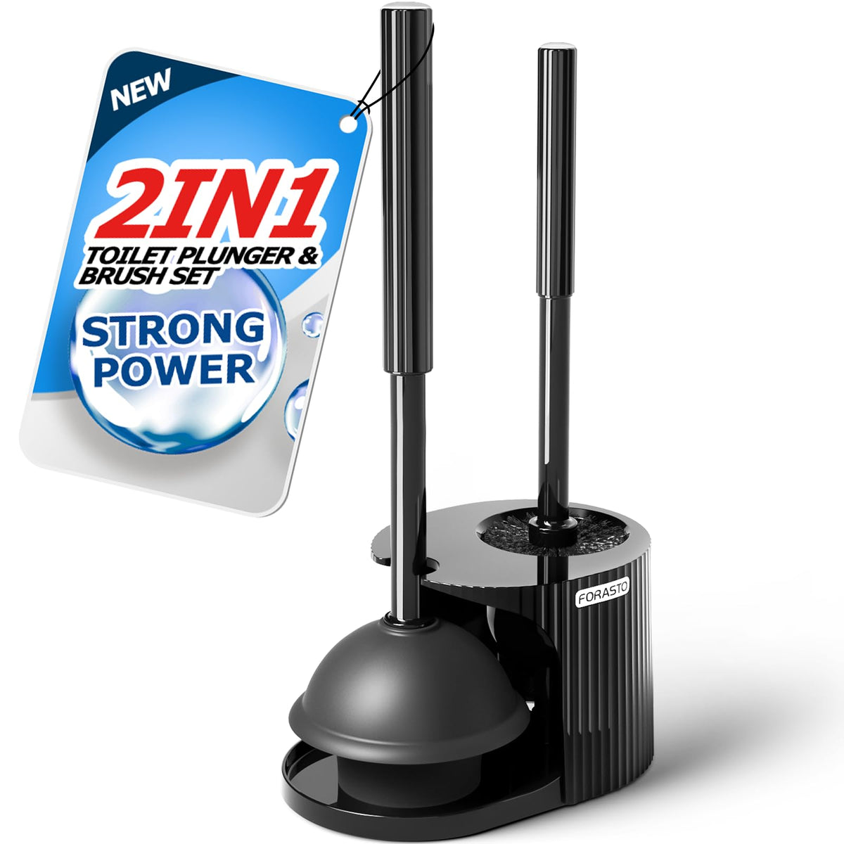 2in1 Toilet Brush and Plunger Set S339368