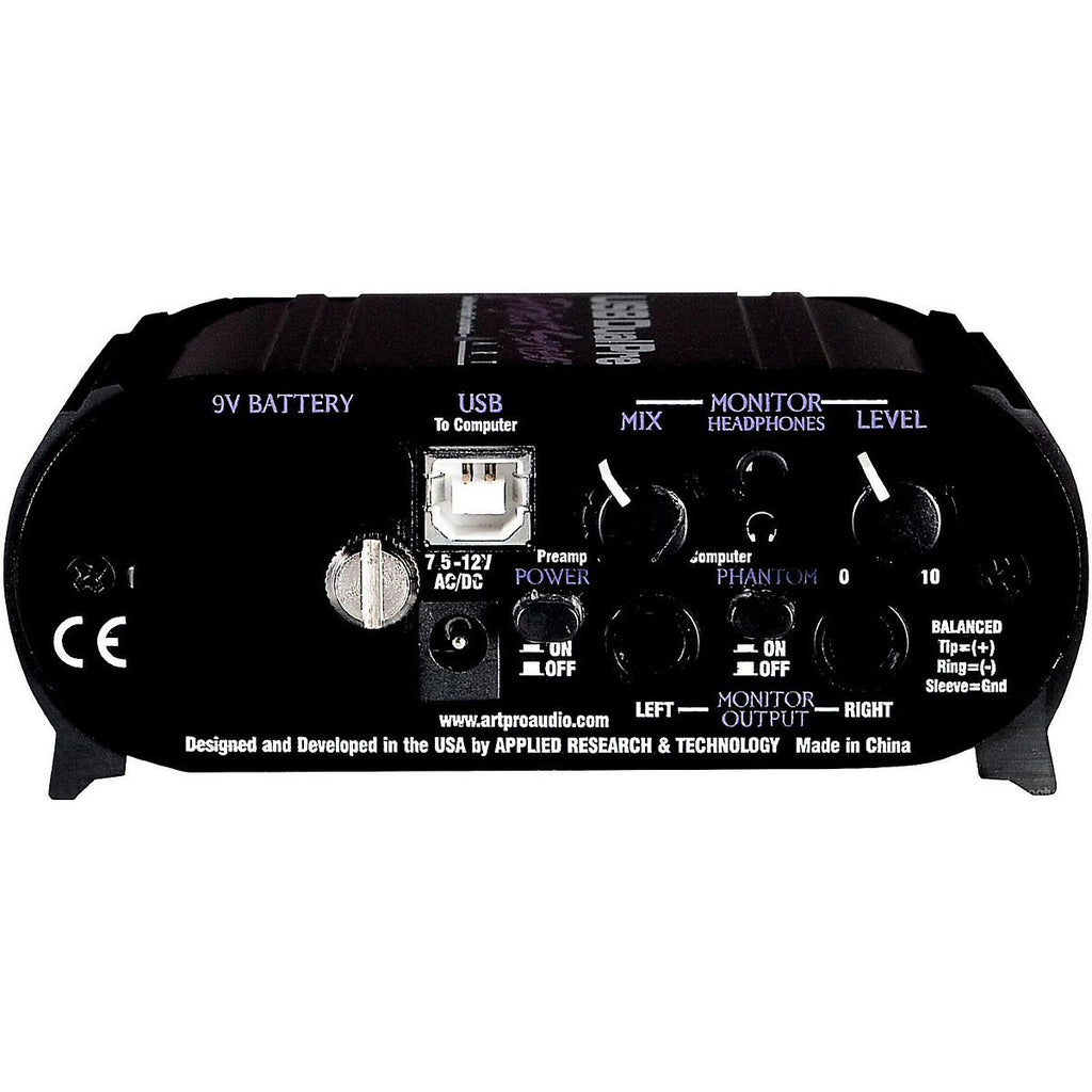 USB Dual Pre Two Channel Preamplifier/Computer Interface, Black S5186
