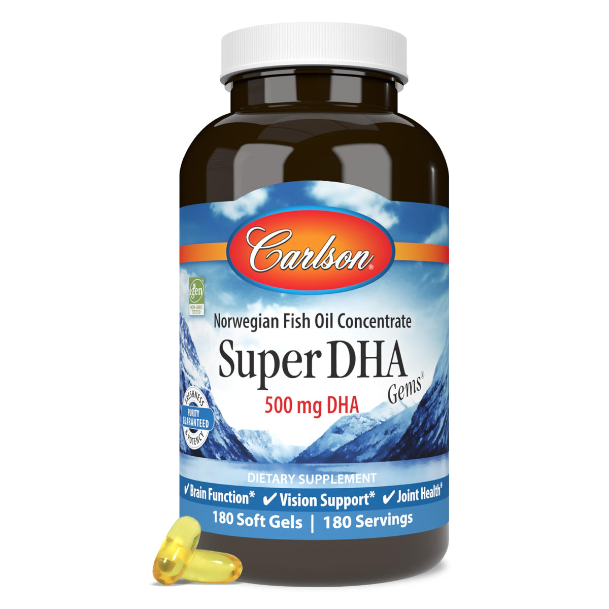 DHA 500 mg 180 Softgels T5487