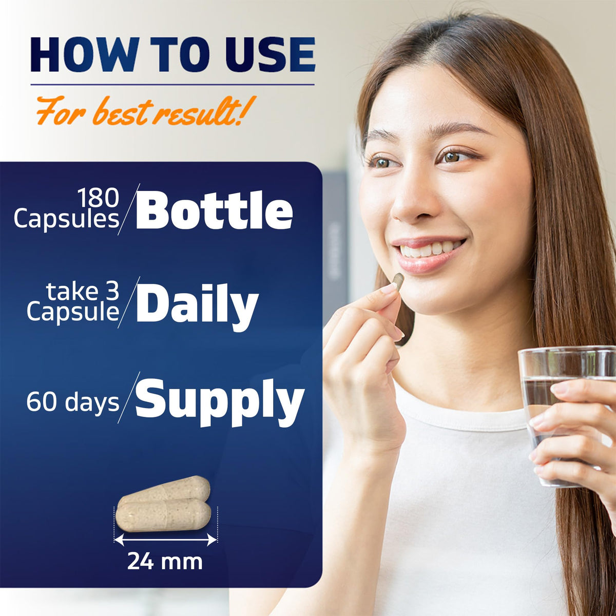 MSM 2000 mg with Vitamin C 180 Veg Capsules Non-GMO Gluten Free O1799