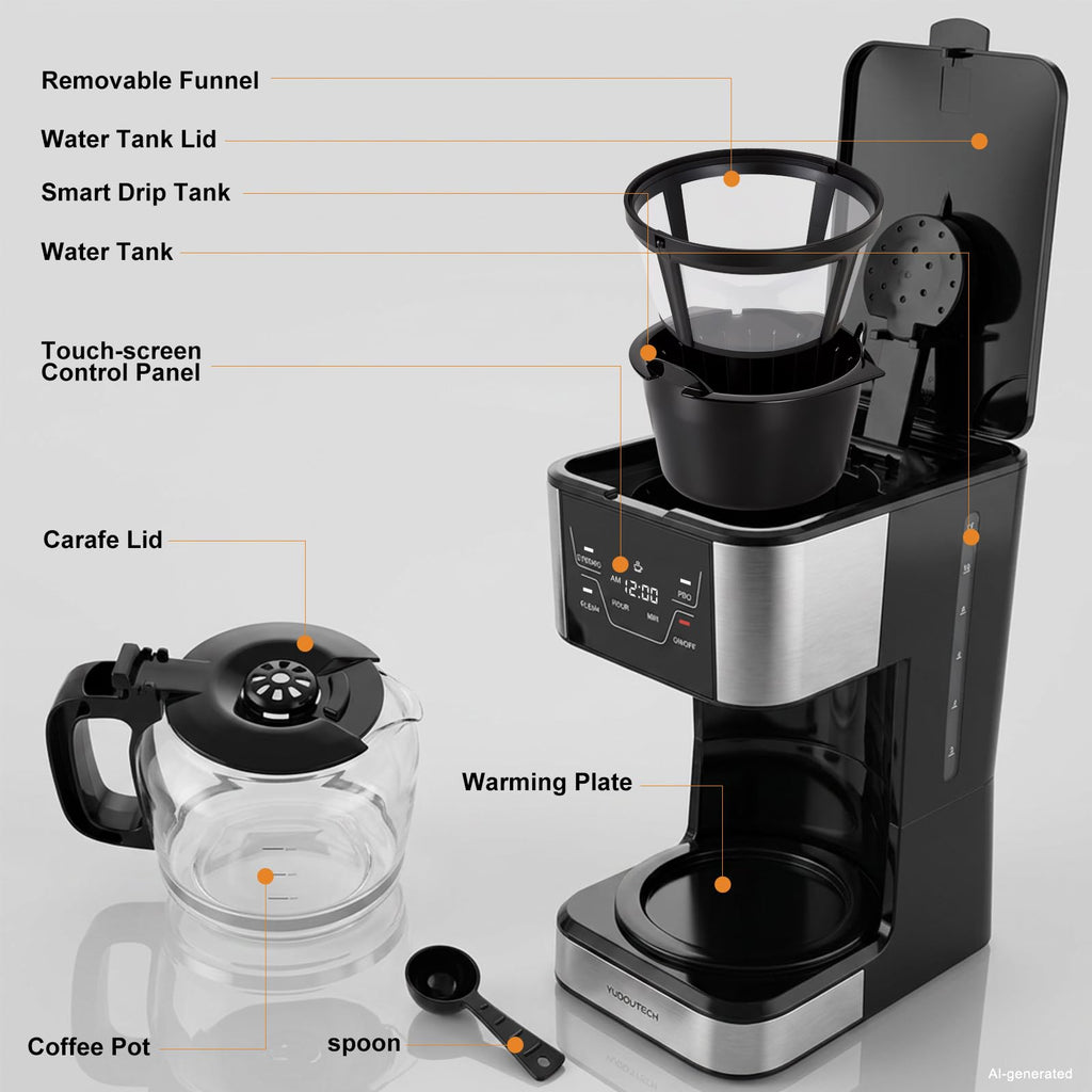12-Cup Programmable Drip Coffee Maker B607277