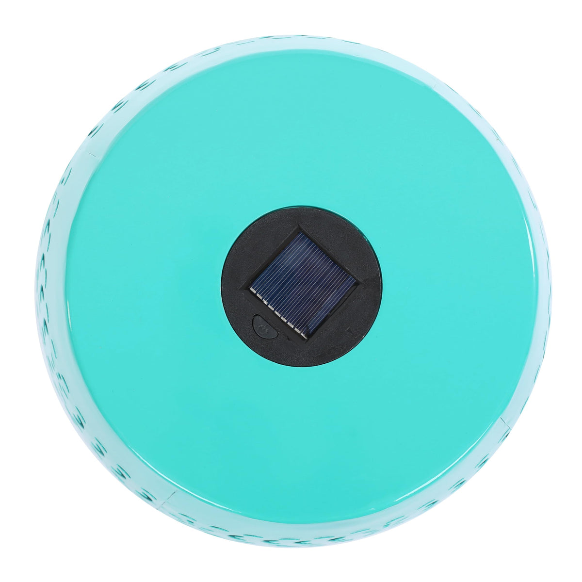 Teal Metal Patio Side Table Y639237
