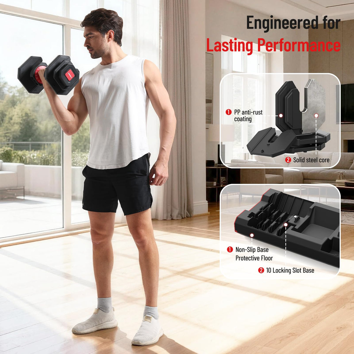 15 in 1 Adjustable Dumbbell Weight E28685