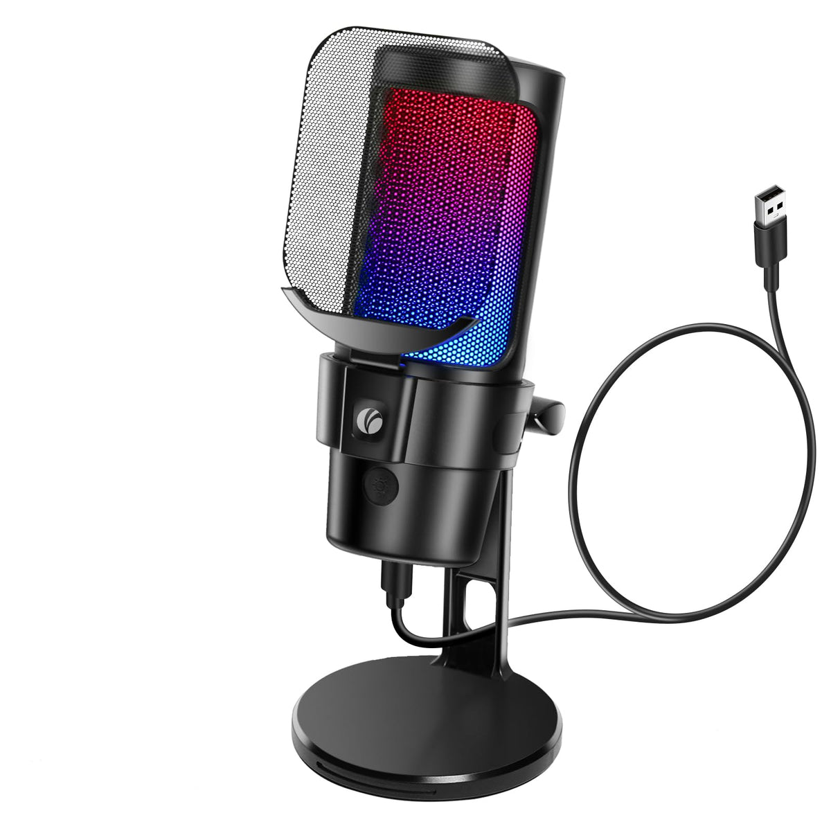 USB Condenser Microphone with Quick Mute, Pop Filter, Shock Mount B625