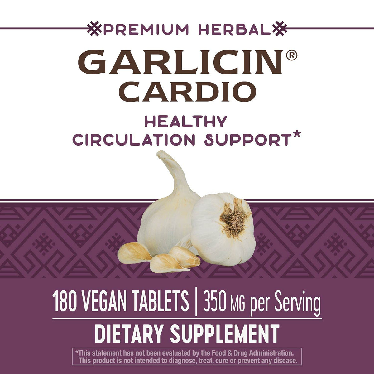 Odorless Garlic Tablets Vegan 180 ct A59772