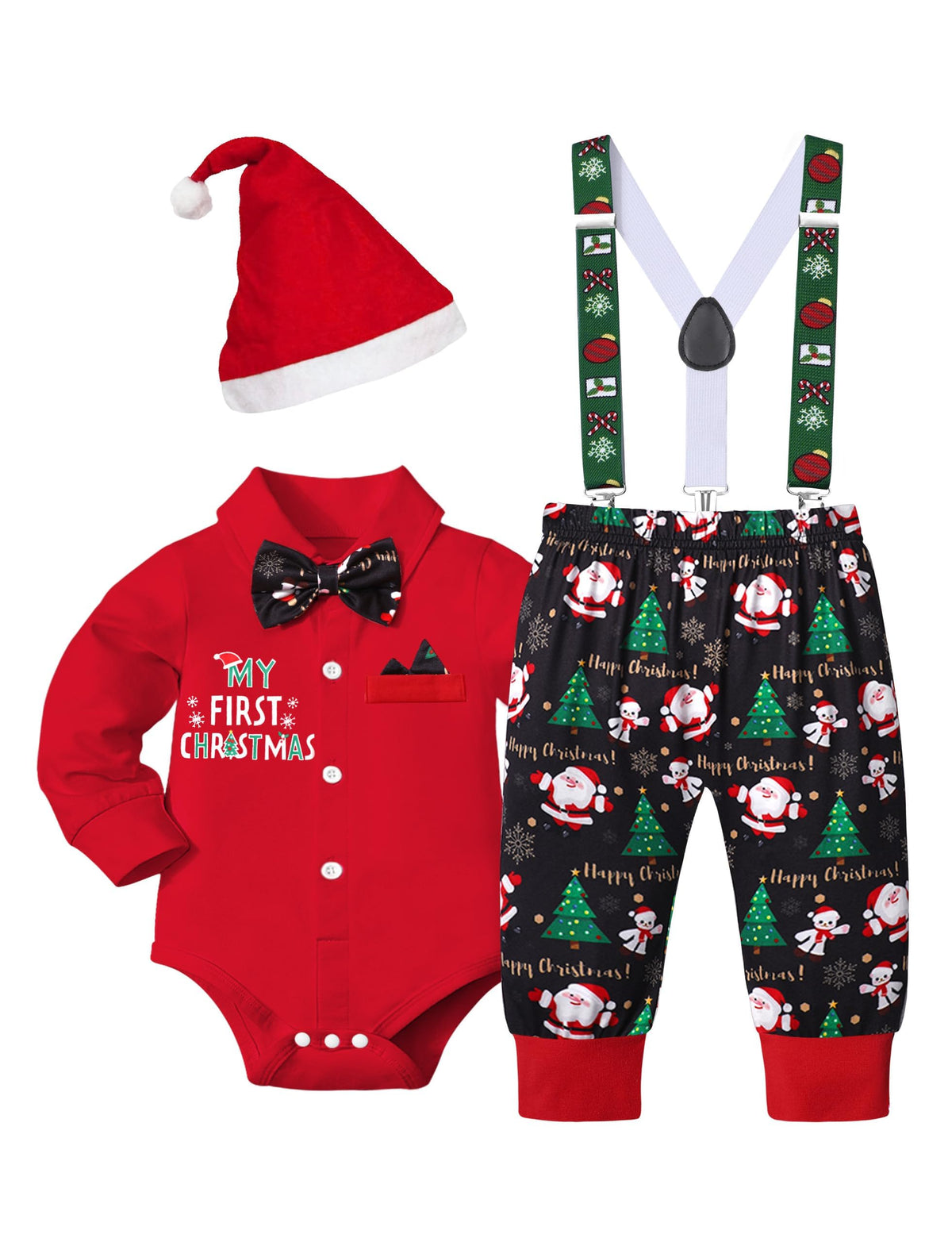 Baby Boy Christmas Outfit 3PCS Set X203734