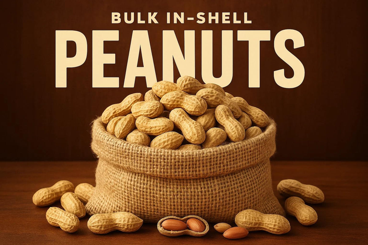 Fire Roasted In-Shell Peanuts 25 lb Box W6530
