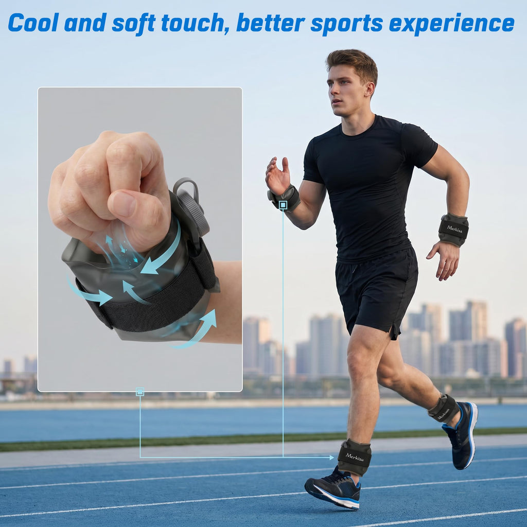 Adjustable Water-Fillable TPU Ankle and Wrist Weights Set D345