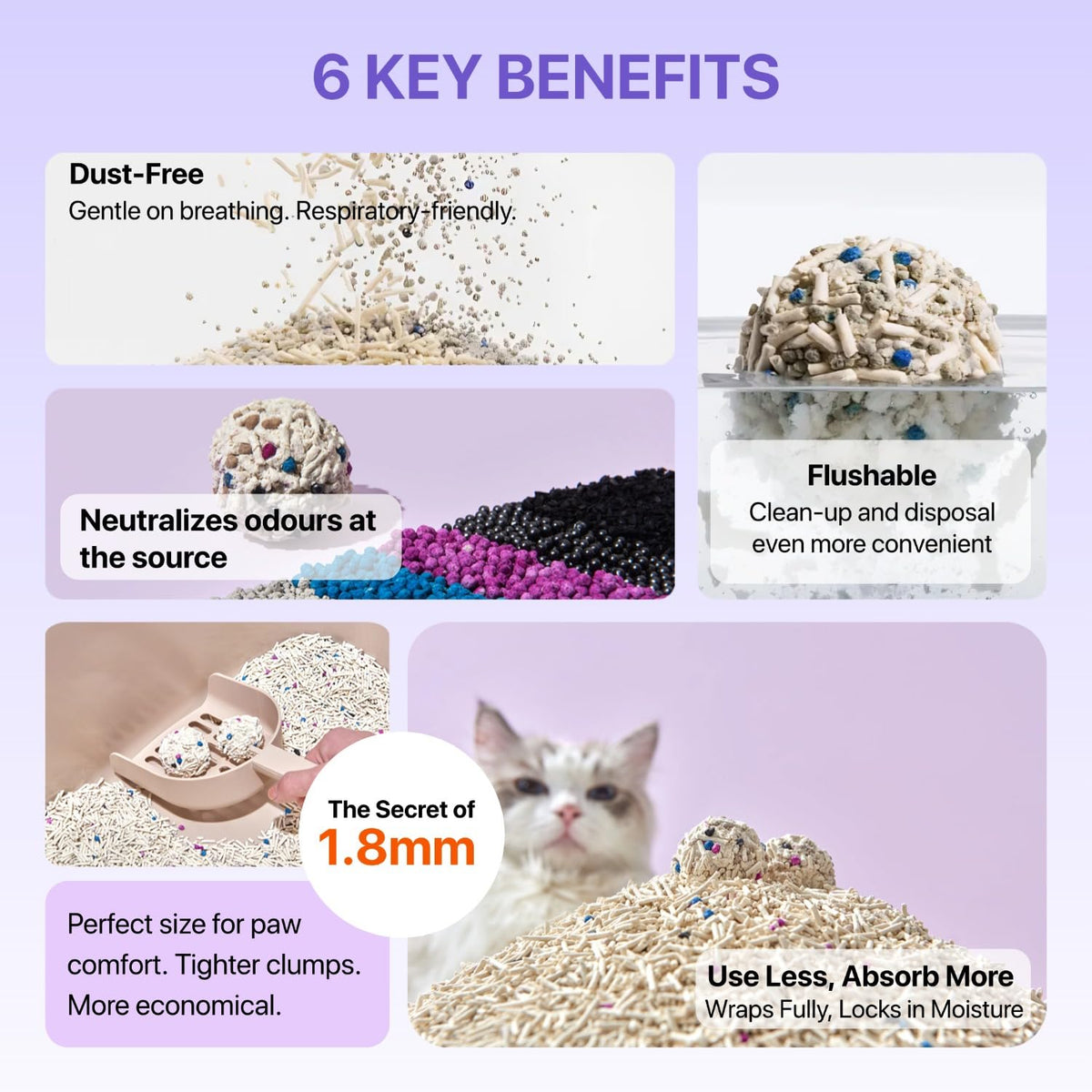 Mixed Tofu Cat Litter 5.5Lb 4 Pack B9684