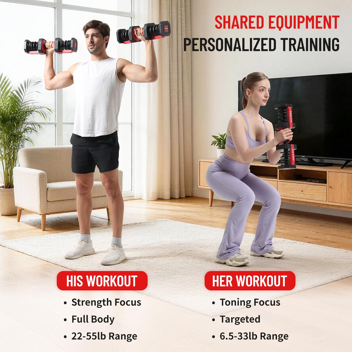 15 in 1 Adjustable Dumbbell Weight E28685