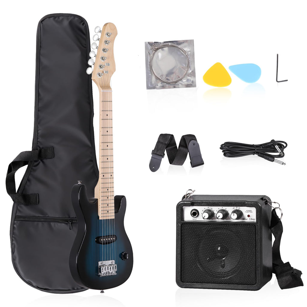30 Inch Blue Kids Electric Guitar Beginner Kit with Amplifier X37830