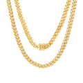10k Yellow Gold Cuban Link Chain Necklace A904