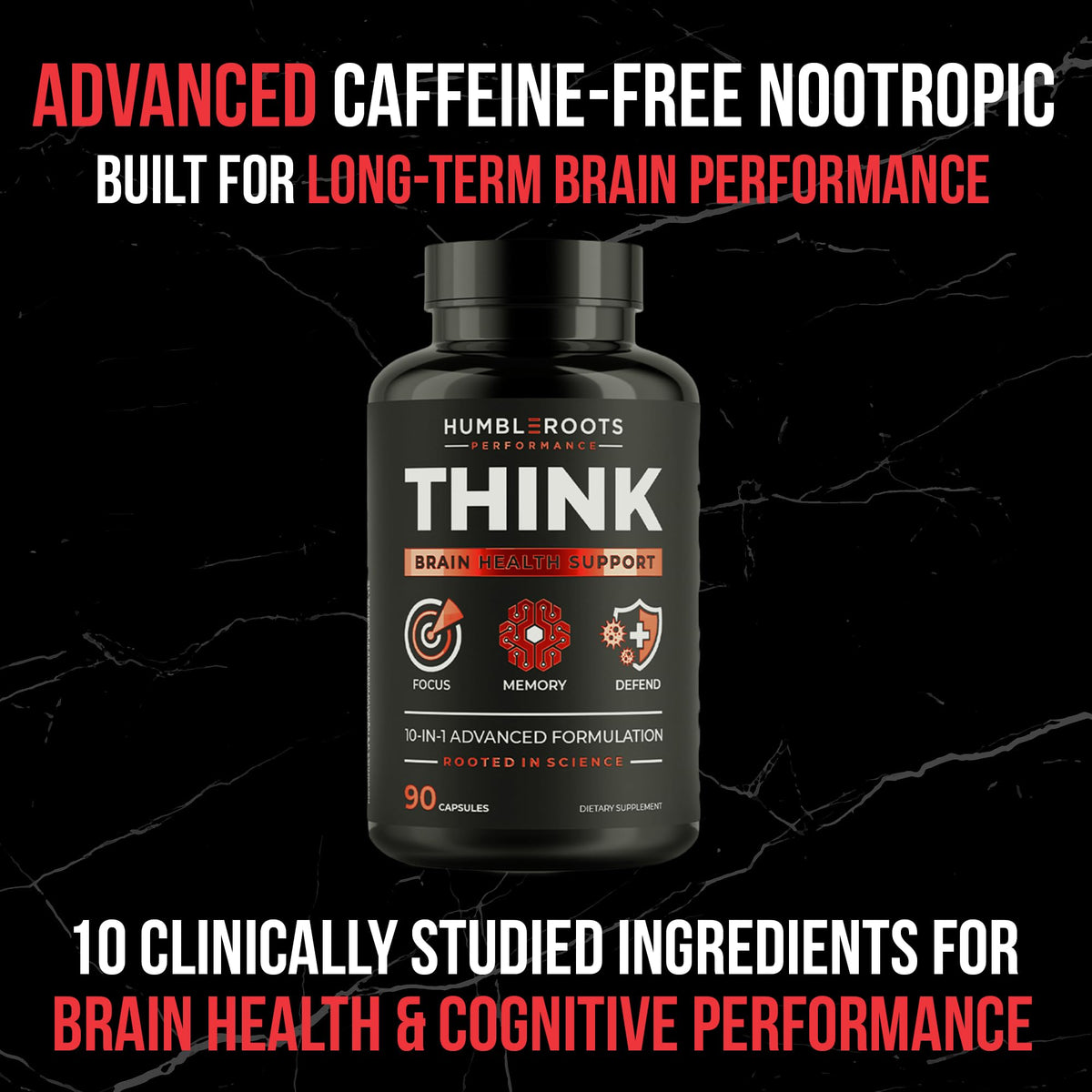 90 Capsules Nootropic Brain Supplement Q56013