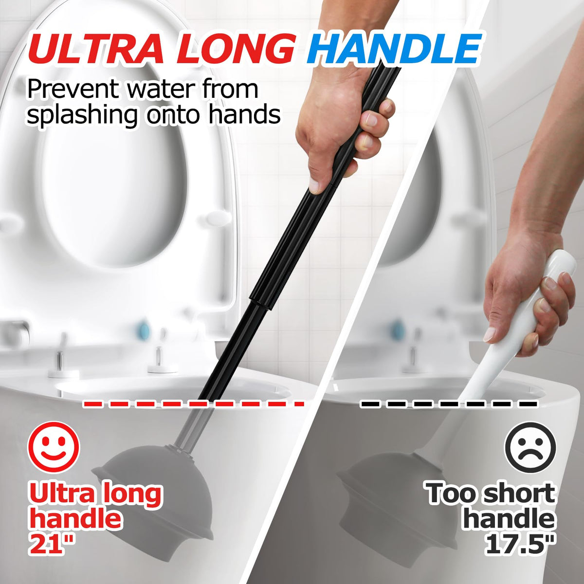 2in1 Toilet Brush and Plunger Set S339368