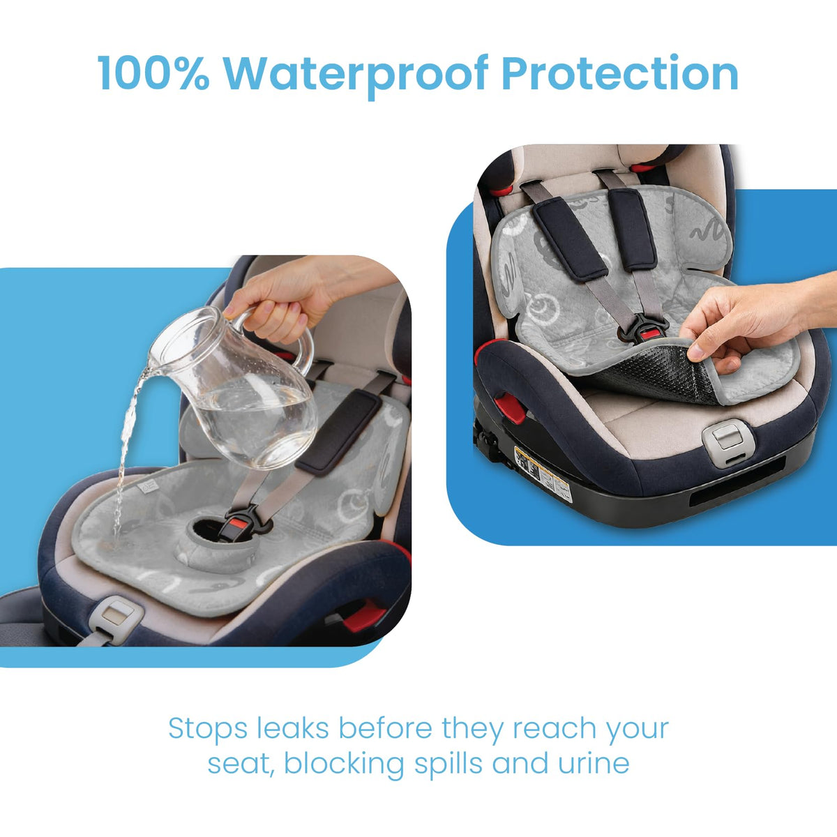 2-Pack Waterproof Machine Washable Car Seat Protector N4780