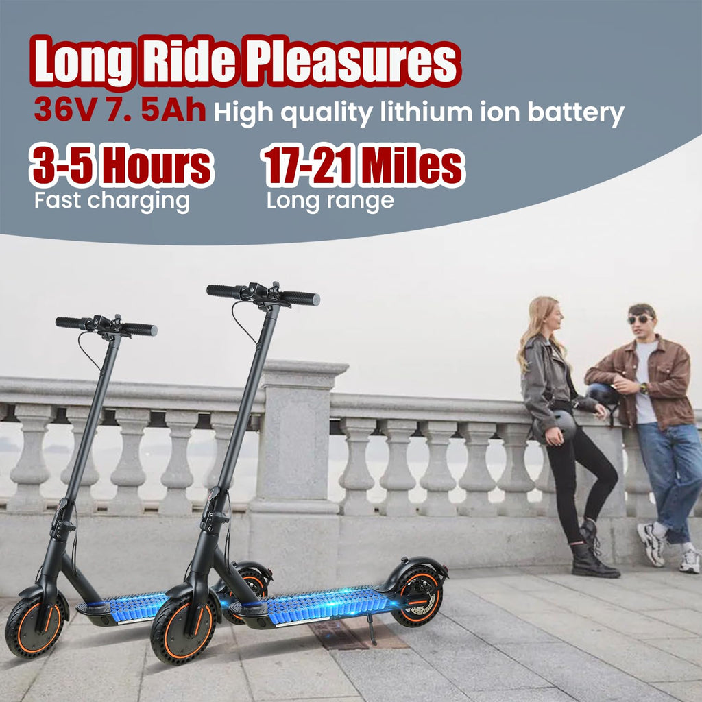 500W Foldable Electric Scooter with Dual Braking System D979965