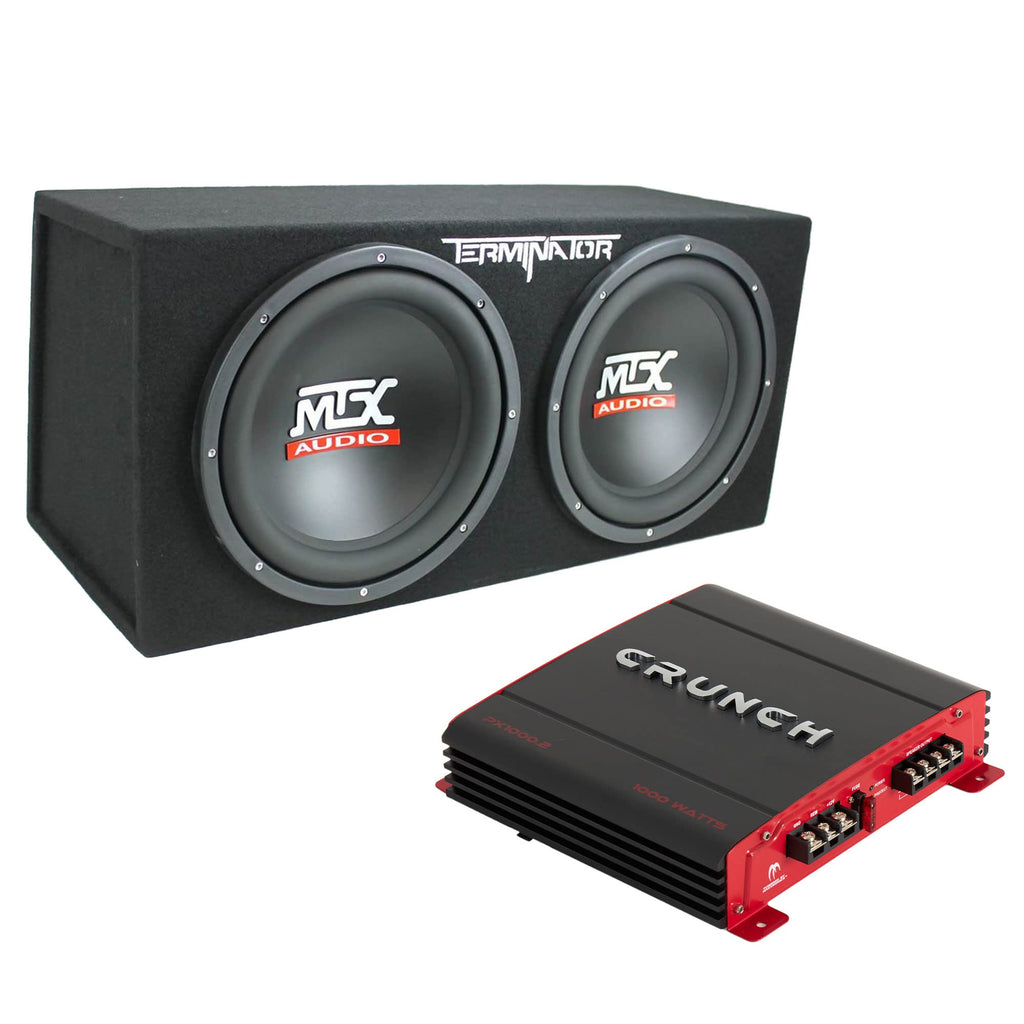 1000 Watt 2 Channel Amplifier with 12 Inch Subwoofer Enclosure P566