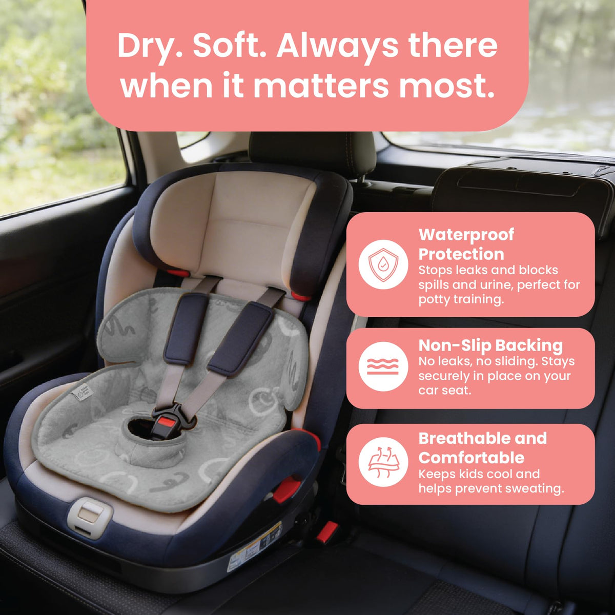2-Pack Waterproof Machine Washable Car Seat Protector N4780