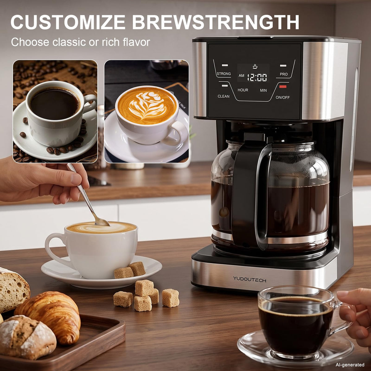 12-Cup Programmable Drip Coffee Maker B607277