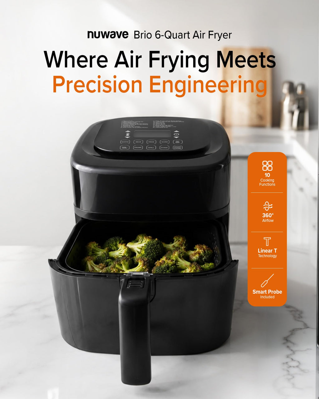10-in-1 Air Fryer with Smart Probe V692