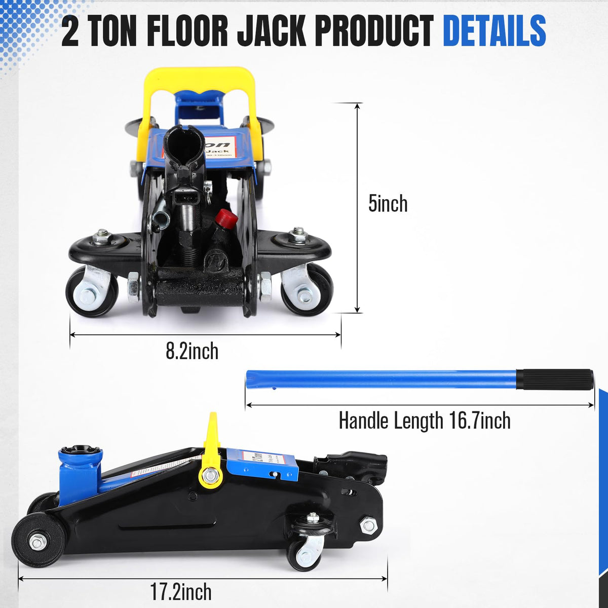 2 Ton Low Profile Hydraulic Floor Jack C568
