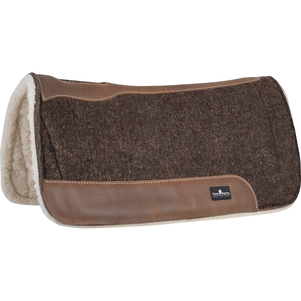Blended Felt Saddle Pad with Fleece Bottom H4552