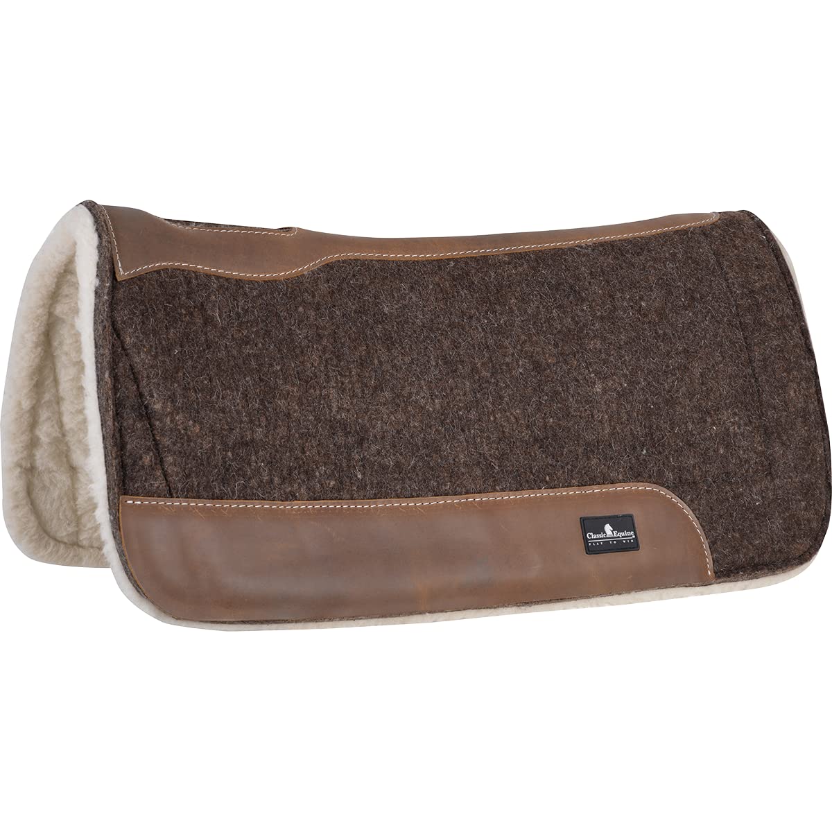 Blended Felt Saddle Pad with Fleece Bottom H4552