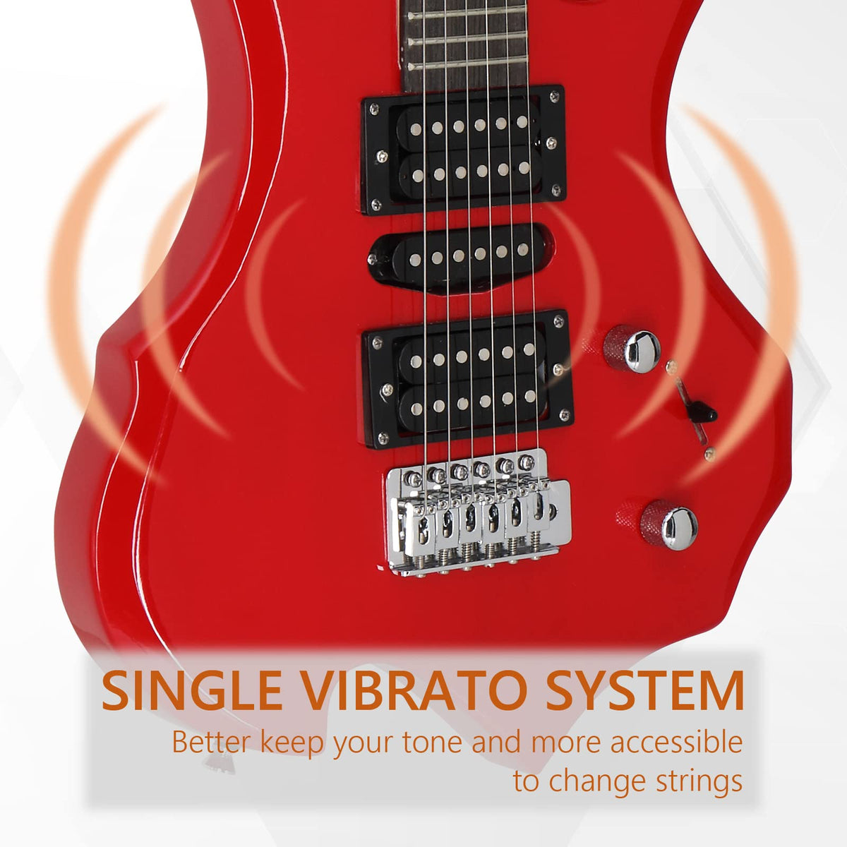Red Electric Guitar Kit with Amplifier E527552