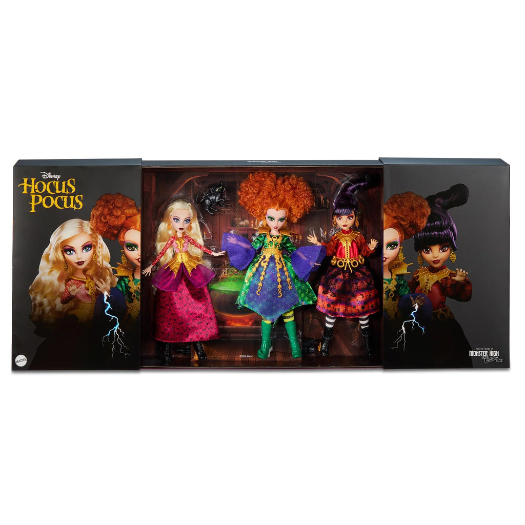 Dolls Set with Articulated Figures, Witchy Dresses, and Accessories N698