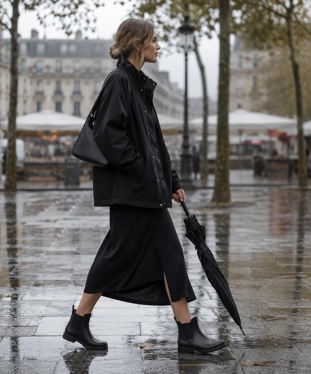 Ankle Rain Boots Waterproof Chelsea Boots O974
