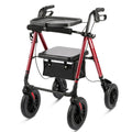 Foldable Rollator Walker with Seat & Tray L232612
